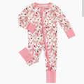 Pink Bow Zip Romper