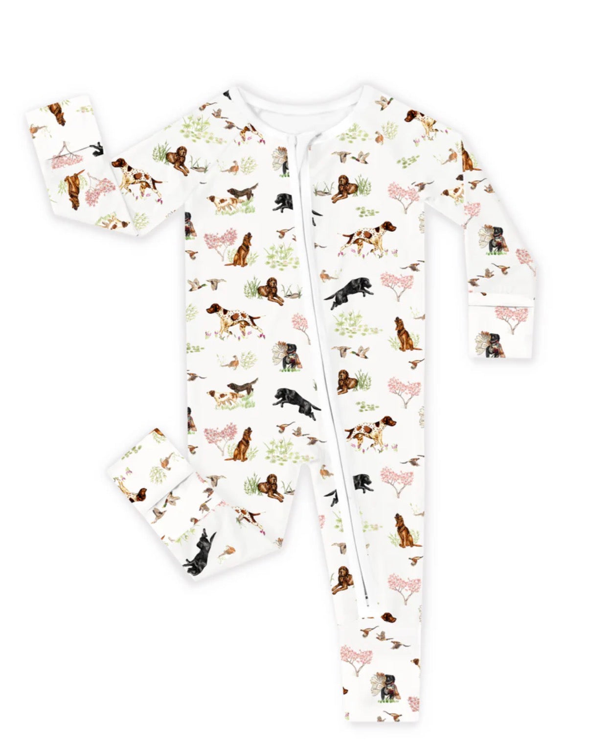 Hunting Dog Bamboo Onesie