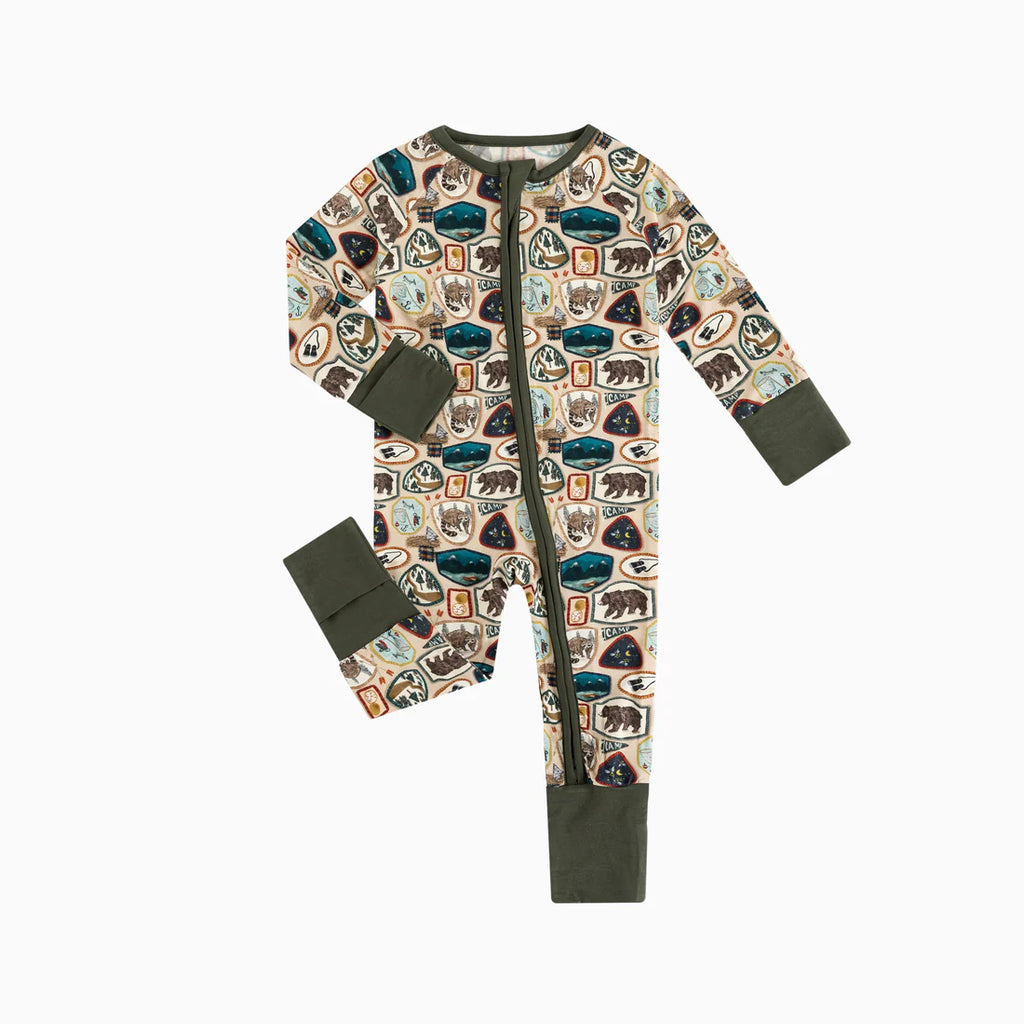 Wildlife Bamboo Zip Romper