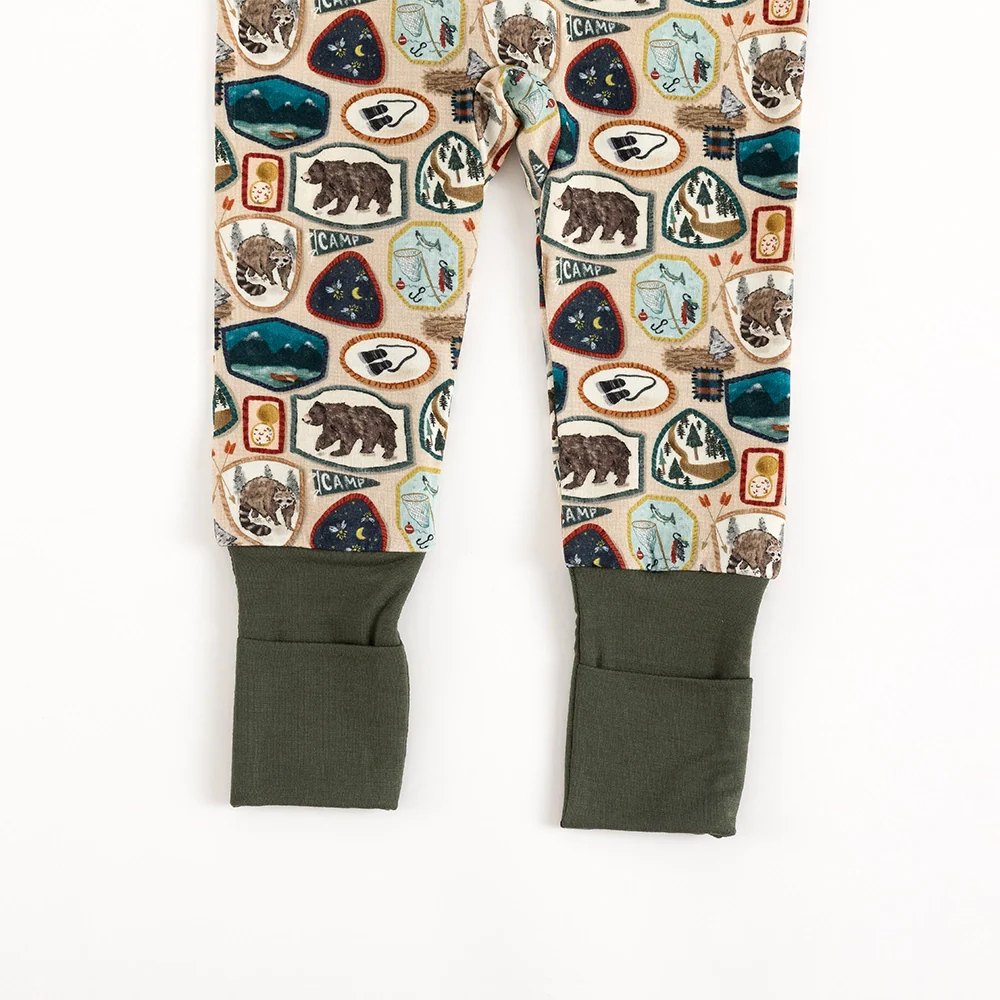 Wildlife Bamboo Zip Romper