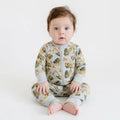 Construction Zone Bamboo Zip Romper