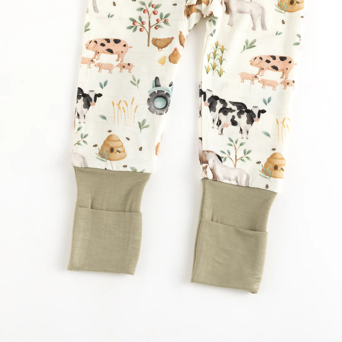 Farm Animal Zip Romper