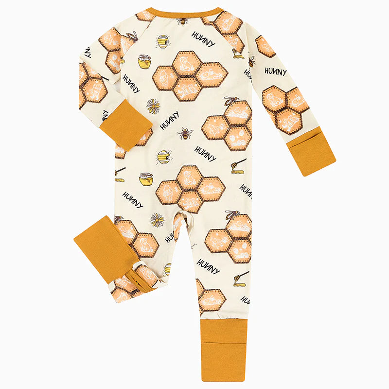 Honeycomb Zip Romper
