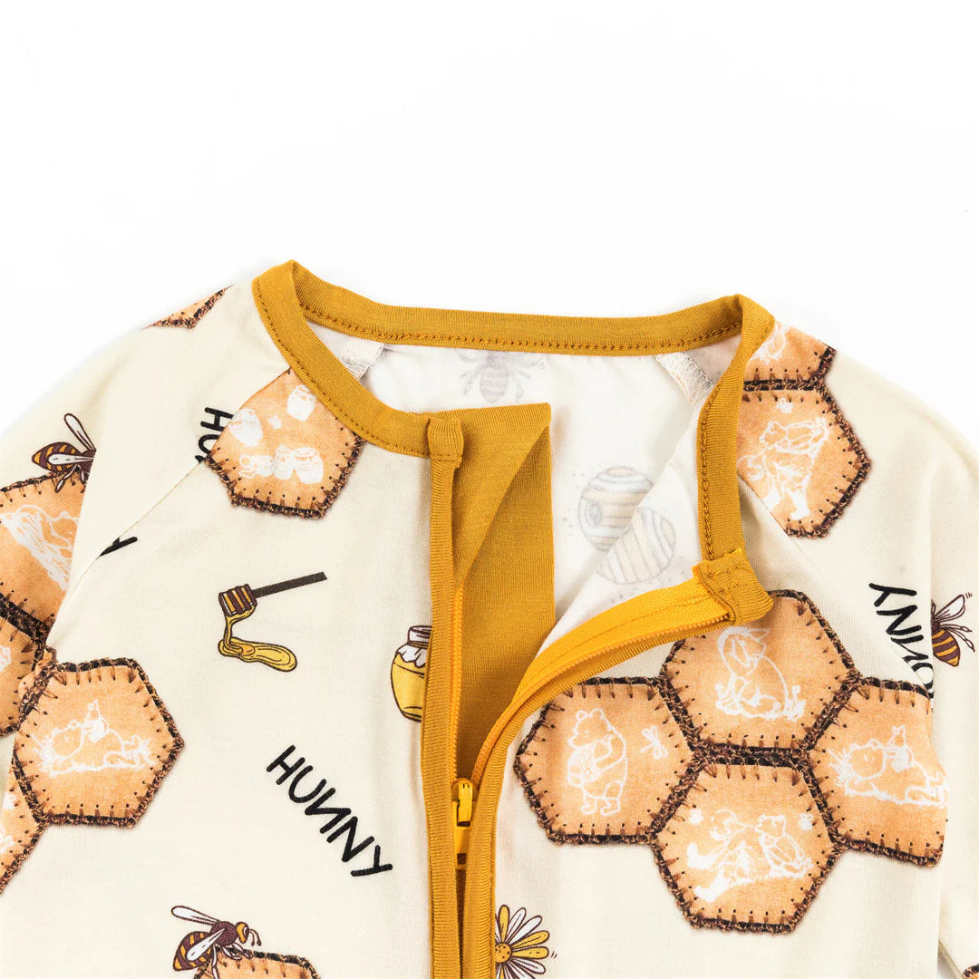 Honeycomb Zip Romper