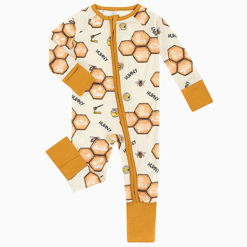 Honeycomb Zip Romper